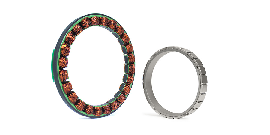 The stator and rotor of custom frameless motor U13020.jpg