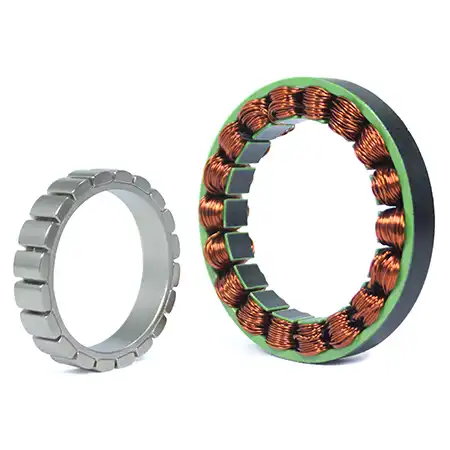 custom bldc frameless motor U8519 - stator and rotor.webp