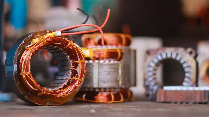 Distributed Winding in an Electric Induction Motor.webp