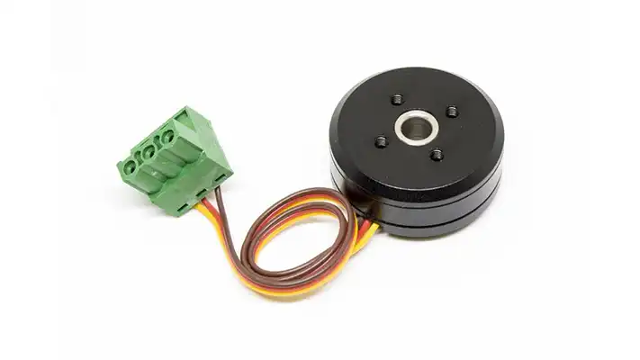Brushless DC Motor with Integrated Encoder and Industrial-Grade Wiring.webp