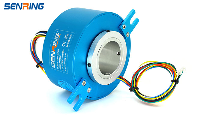 through hole slip ring with flange